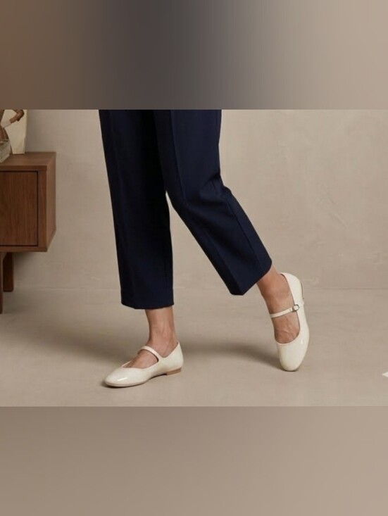Tahari Shoes - TAHARI Mary Jane Flats Ivory Women NEW